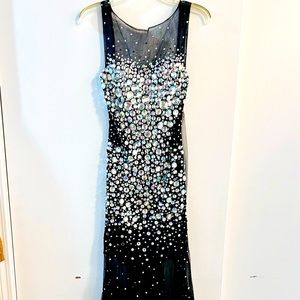 Stunning crystal Jovani gown